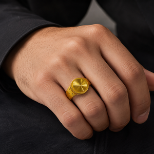 Anillo de Latón para Hombre, Chapado en Oro de 18K, Joyería de Moda, Anillo Casual Vintage para Hombre, Regalo para Boda o Fiesta, Producto Hecho a Mano al por Mayor - Product Image 3