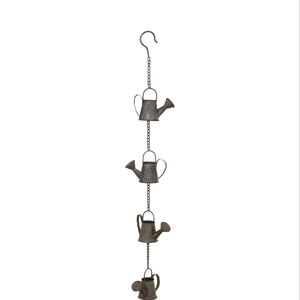 Chaîne de pluie en métal en forme d'arroseur, alternative écologique au tuyau de descente et pour la visualisation du flux d'eau de pluie, provenant d'Inde - Product Image 1