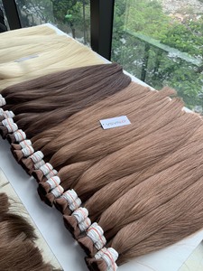 <b>Thick</b> Ends NASA Vietnamese Virgin Human Hair Bulk Double Drawn 100g No Tangle Natural Straight Strong Silky <b>Bleached</b> Hanoi 60%+ - Product Image 3