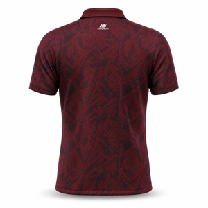 Custom Logo Sublimated Quick Dry Men's Sports <b>Polo</b> <b>Shirt</b> Breathable Performance Golf Tee Geometric Print Training Athletic Wear - Product Image 2