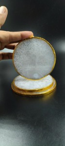 Modern Eco-Friendly Customized Resin Polished Round Multi-Function 2 in 1 <b>Table</b> <b>Coasters</b> with Customized Size - Product Image 2