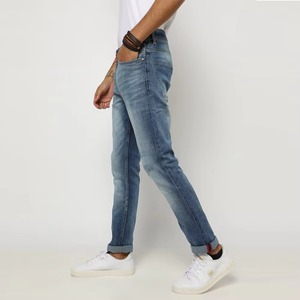 Pantalones Vaqueros Acampanados para Hombre, Personalizados de Fábrica, al por Mayor, con Logotipo Personalizado, de Mezclilla Gruesa, de Cintura Alta, de Secado Rápido para Uso Diario - Product Image 4
