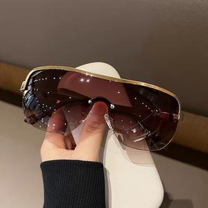 New Metal square <b>Frame</b> Sun Glasses Spice Girls INS Fashion Personality Luxury Women Glasses - Product Image 6