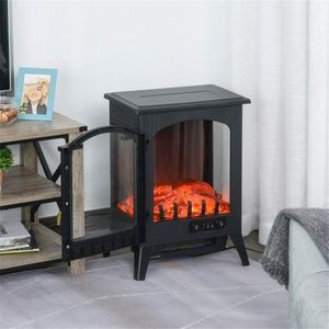 Cheminée électrique 23 pouces avec effet de flamme LED, 750W/1500W, insert autoportant pour usage intérieur, pour maison et hôtel, en verre et métal - Product Image 4