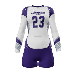 Ensemble de maillot de volley-ball personnalisé avec logo, numéro de nom de l'équipe, tissu en maille respirante, vêtements de jeu pour hommes et femmes, fabricant OEM - Product Image 2