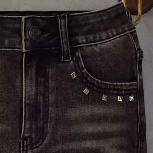 Wholesale <b>Women</b> Denim Shorts Factory Price Stretch Denim Fabric Shorts High Rise <b>Jean</b> Shorts <b>Women</b> Low MOQ - Product Image 6