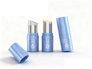 Emballage cosmétique rotatif haut de gamme, tubes de parfum solide inclinables personnalisés 5G 10G 15G, tubes de blush en plastique PP, OEM - Product Image 2