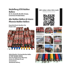 Rodillo de Goma para Máquina de Impresión Phoenix Abc, para Impresión Textil y de Embalajes de Papel, Proveedor Industrial de Alta Precisión - Product Image 2