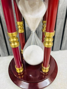Reloj de Arena de Madera Vintage, Reloj Decorativo de Mesa con Temporizador de Vidrio, Decoración Antigua para el Hogar, Oficina o Escritorio, Regalo al por Mayor - Product Image 6