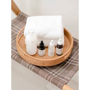 Bandeja de mimbre marrón ecológica natural hecha a mano con mango de ratán para decoración del hogar, cocina, lavandería, cestas de almacenamiento de Juguetes - Product Image 6