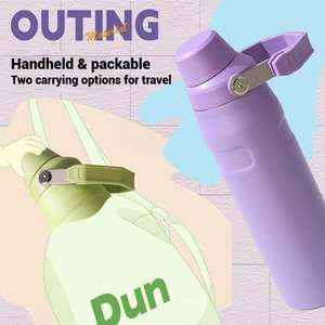 Bouteille d'eau isotherme en acier inoxydable personnalisée, portable et anti-fuite, idéale pour les voyages et la salle de sport, best-seller - Product Image 5