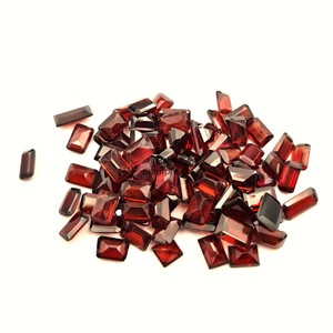 Natural Red <b>Garnet</b> Octagon Cut Faceted Loose Gemstones Calibrated 4MM 6MM Stones Wholesale Bulk For Jewelry Making Gem Supply - Product Image 2