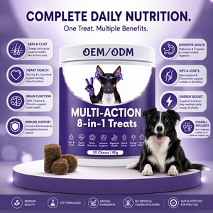 OEM ODM Compléments multivitaminés à croquer pour chiens et chats toutes races – 10-en-1 Vitamines quotidiennes pour le soutien immunitaire, cutané, pelliculaire et articulaire – Fourniture personnalisée - Product Image 3