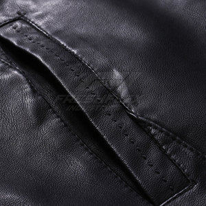Professional Manufactured Breathable Comfortable Men <b>Leather</b> <b>Jacket</b> Casual Wear Fashion Outdoor <b>Winter</b> Zipper OEM Service - Product Image 5