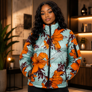 Veste matelassée personnalisée de haute qualité pour femme, style Regalia Maçonnique Héritage, manteau d'hiver sublimé, vêtement d'extérieur isolant et tendance - Product Image 3