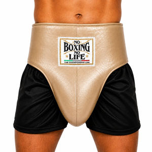 No Boxing No Life Protège-entrejambe de boxe en PU Noir et Blanc, Élastique à la taille, Pour l'entraînement toutes saisons - Product Image 4