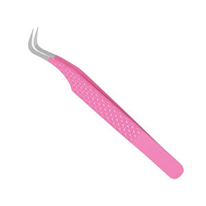 Pinzas para Pestañas DANTRIC IMPLANTS de Acero Inoxidable Rosa con Punta de Precisión Suave de 10 mm, Duraderas para Uso en Cejas - Product Image 2