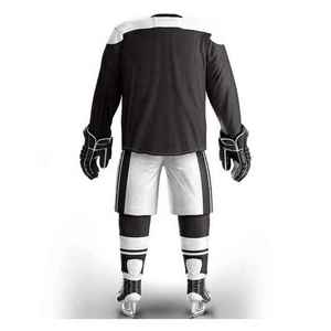 Men's Full Sublimation Print Ice Hockey Jersey Set Quick Dry Moisture Wicking Regular Fit Field & Ice Hokey Sportswear Uniforms - Product Image 6
