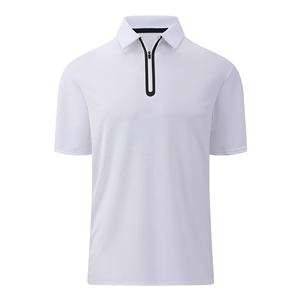 T-shirt de golf 100% polyester à coupe sèche pour homme, manches courtes, coton vierge anti-rides de sublimation, pour modèles personnalisés - Product Image 3