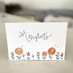 Tarjetas Hechas a Mano Elegantes y Personalizadas con Acabado de Impresión Romántico de Lujo, Tarjetas de Invitación para Eventos de Amor y Cumpleaños 2026 - Product Image 1