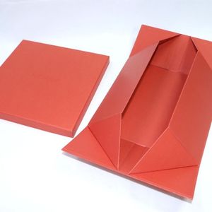 EcoRev Luxury Magnetic Closure Rigid Art Paper Gift <b>Box</b> Ribbon Handle Foldable Premium Packaging for Saree Clothing Wedding - Product Image 6