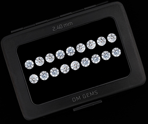 Diamante cultivado en laboratorio de corte brillante redondo de 1.0 CT, 2.4 a 2.6 MM, diamante cultivado en laboratorio CVD-HPHT, diamante de corte único para la fabricación de joyas. - Product Image 4