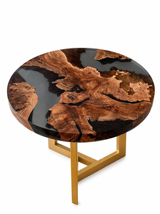 custom Handmade <b>epoxy</b> rsesin Dining <b>table</b> polished <b>Epoxy</b> Resin Wood Coffee <b>Table</b> Ocean River Design Luxury - Product Image 4