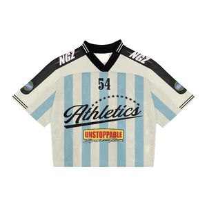 เสื้อผ้าสตรีทแวร์แบบสั่งทำพิเศษสำหรับผู้ชาย เสื้อเจอร์ซีย์ฟุตบอล บาสเก็ตบอล ซอคเกอร์ ต้านเชื้อแบคทีเรีย แห้งเร็ว พิมพ์ลาย ทรงบ็อกซี่ โอเวอร์ไซส์ - Product Image 3