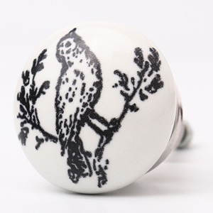 Boutons de tiroir en céramique modernes et élégants en forme d'oiseaux pour armoires, commodes, placards, chambres, salles de bain, salons et cuisines - Product Image 5