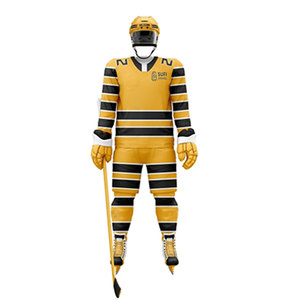 Uniforme de Hockey sobre Hielo de Moda, Material 100% Poliéster, Transpirable, Ecológico, Tejido que Absorbe la Humedad para Adultos - Product Image 1