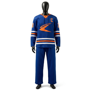 Jersey de Hockey Personalizado para Hombre, 320g, Malla Transpirable, Corte Regular, Cuello en V, Uniforme de Equipo, Venta al Por Mayor, OEM, ODM, Secado Rápido, UPF 50 - Product Image 1