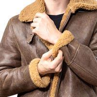 Vestes en cuir et toile de haute qualité pour hommes, blousons en fourrure, blousons aviateurs en peau de mouton, manteaux d'hiver, vestes de pilote, antibactériennes