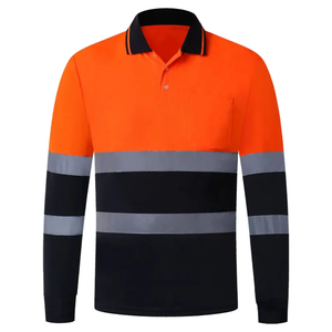 Industrial Safety Work Shirt with Reflective Tape Lightweight Hi Vis Uniform - Product Image 5
