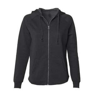 Sudadera con Capucha Personalizable, Lisa, Teñida, Transpirable, de Invierno, para Mujer, Servicio OEM, Talla Grande, Manga Farol, Tejido Jersey - Product Image 4