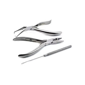 Kit Profesional de Herramientas para Extensiones de Cabello de Acero Inoxidable con Anillos de Color, Alicates para Extensiones y Herramienta de Bucle para Instalación - Product Image 4