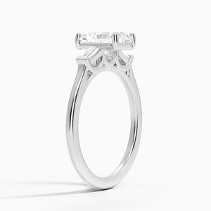 BOJ <b>Ring</b> 088 Radiant Cut 925 <b>Silver</b> Halo Prong Stone <b>Solitaire</b> Diamond <b>Ring</b> 2ct D Color VVS1 Moissanite GRA Certified Low Price - Product Image 3