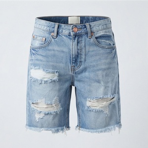 Shorts de Mezclilla para Mujer, Cintura Alta, Algodón, Estilo Veraniego, Moda Urbana, Color Personalizado, Atuendos Únicos - Product Image 1