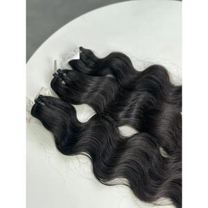 Extensions de cheveux naturels blond platine I-Tip Micro Link, trame simple, cheveux Remy vietnamiens, double trame aux pointes, avec bandes adhésives - Product Image 6