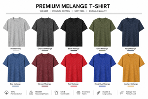 เสื้อยืดผู้ชายเนื้อผ้าเฮเทอร์เรด แห้งเร็ว 100% โพลีเอสเตอร์ สีพื้น โลโก้ด้านหน้า ระบายอากาศได้ดี คอกลม แขนสั้น สวมใส่สบาย รับผลิตตามแบบ OEM - Product Image 4
