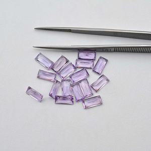 4mm 8mm Naturel Rose Améthyste Baguette Pierres Précieuses Calibré Améthyste Princesse Coupe Pierre Bijoux Directement De l'Inde Fabricant - Product Image 3