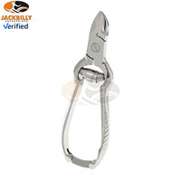 Coupe-ongles robuste pour bébé, outil de manucure et pédicure pour ongles épais, coupe-ongles incurvé super tranchant en acier inoxydable à double ressort