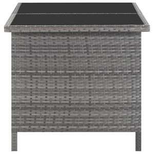Set da Giardino in Rattan Grigio con Coperture Rimovibili, Arredamento da Esterno per 6 Persone, Design Contemporaneo - Product Image 4