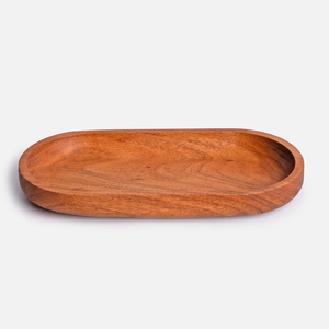 Bandeja de Servir Elegante de Madera de Lujo con Asa Blanca, Duradera, Ecológica y Personalizable para Regalo - Product Image 1