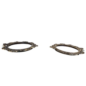 Oval Brass Mirror Photo <b>Frame</b> <b>Wall</b> Mount Metal Decorative <b>Frame</b> Horizontal <b>Design</b> - Product Image 3