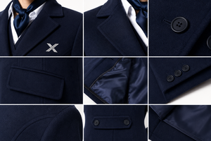 Fabricante de Uniformes Personalizados para Aerolíneas |   Proveedor de Uniformes para Tripulación de Aerolíneas |   Fábrica de Uniformes de Aerolínea OEM ODM | Abrigo de Invierno - Product Image 5