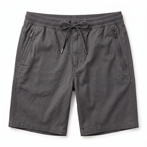 <b>Men's</b> Summer 100% Cotton Breathable Elastic Waist Board <b>Shorts</b> <b>Zip</b> <b>Pocket</b> Secure <b>Pocket</b> Casual OEM ODM Wholesale Factory Custom - Product Image 1