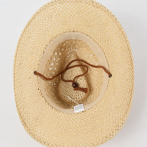 Panama Soft Paper Adjustable Hat for Men Women Summer Breathable Travel Beach Solid Wide Brim <b>Sunscreen</b> - Product Image 2