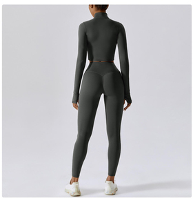 Ropa Deportiva al por Mayor, Conjuntos de Gimnasio de Alta Calidad para Mujer, Conjuntos Deportivos de 2 Piezas con Estampado de Yoga, Leggings y Sujetador Deportivo - Product Image 1