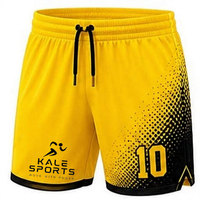 Shorts de football unisexes pour adultes, respirants, à séchage rapide, taille élastique, 100% polyester, logo personnalisé, haute qualité