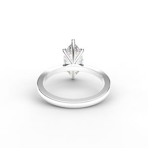 Wholesale Marquise Shape Lab Grown <b>Diamond</b> Ring Simple 9kt Yellow / White / Rose Gold Design - Product Image 3